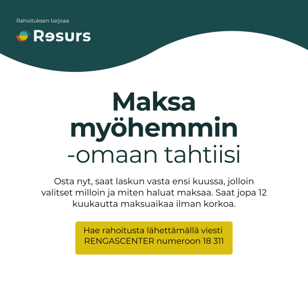 Resurs maksa myöhemmin – omaan tahtiisi